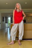 Oscar Drape Trapeze Tank Rouge